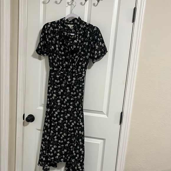 Max Studio Floral Midi Sundress with Flutter Sleeves - Picture 3 of 5